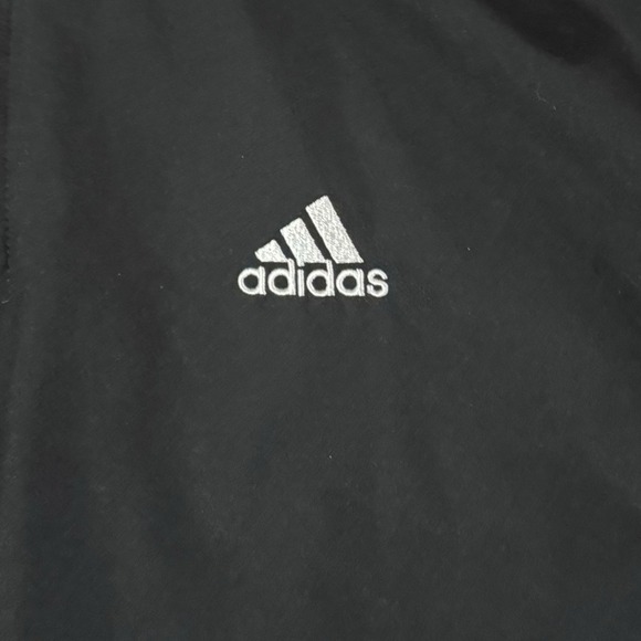 Adidas Essentials 3-Stripes 1/4 Zip Pullover Windbreaker Black White Men's Sz M - Picture 7 of 9
